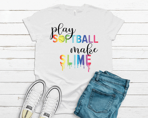 softball and slime tee