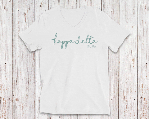 Kappa Delta Script Tee