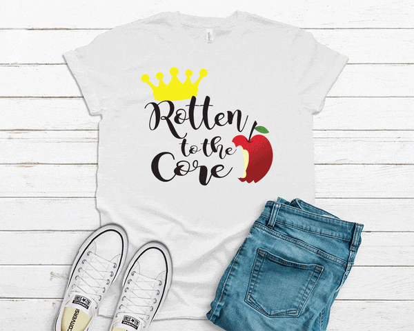 Rotten to the core disney tee