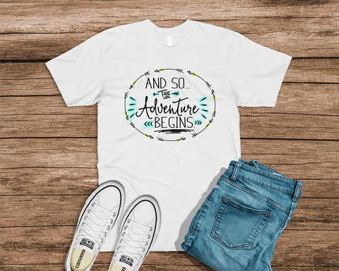 And so the adventure begins tee