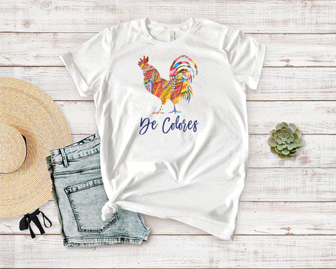 de colores rooster tee