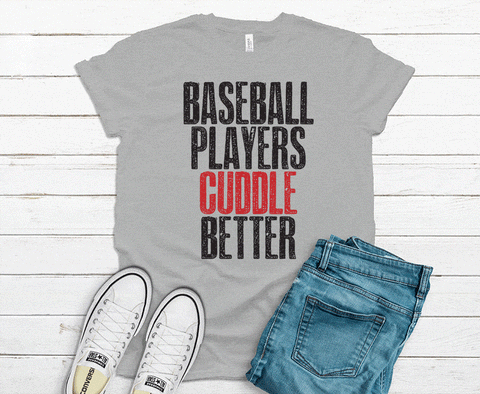 baseball players cuddle better tee