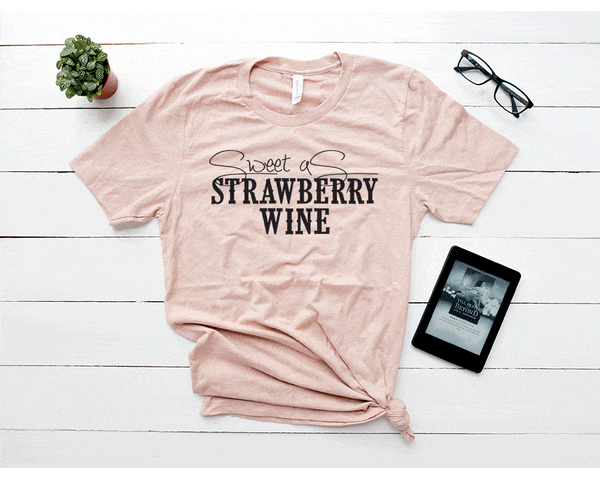 strawberry wine tee