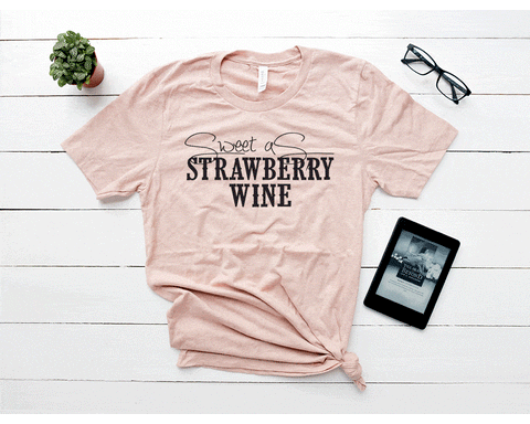 strawberry wine tee