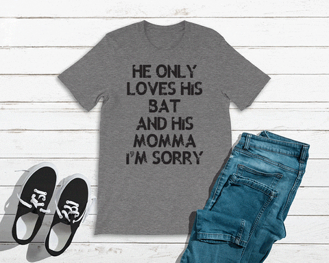 His Bat and His Momma Tee