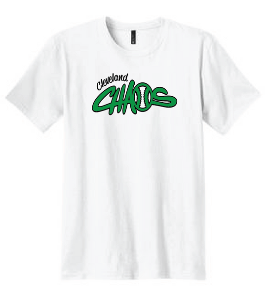 White Cleveland Chaos Short Sleeve Tee
