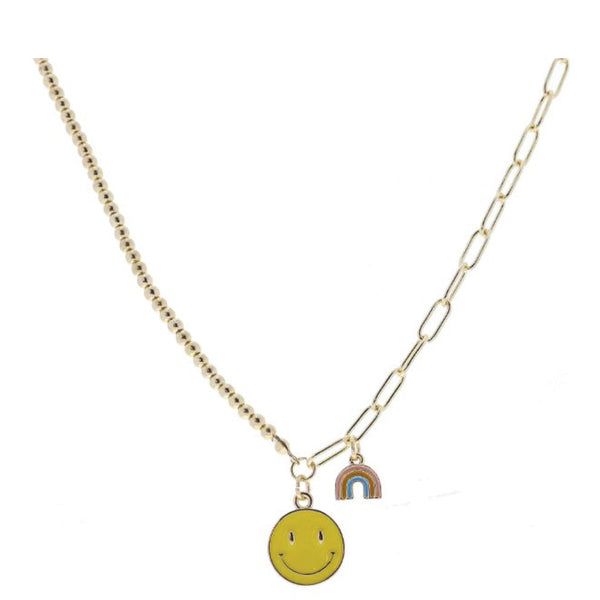 Giggle Necklace: Yellow Smile